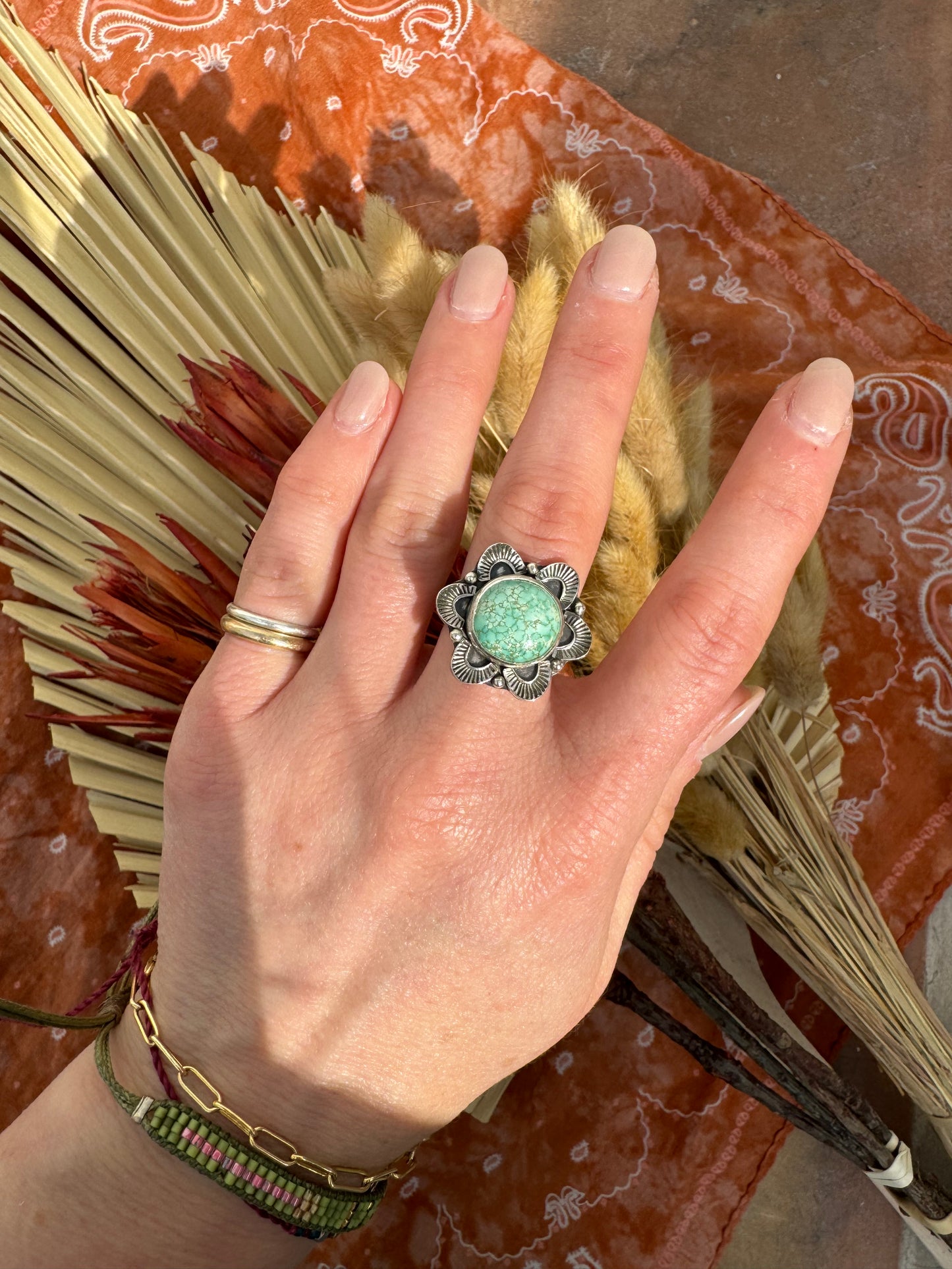 Carico Lake Turquoise "Ramona" Ring - size 6