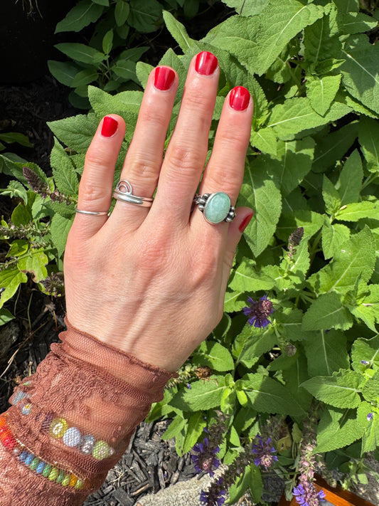 Jade "Waypoint" Ring - Size 8 1/4