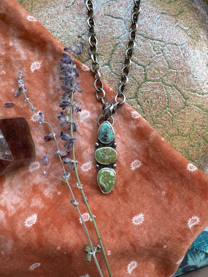 Carico Lake Turquoise Statement Pendant