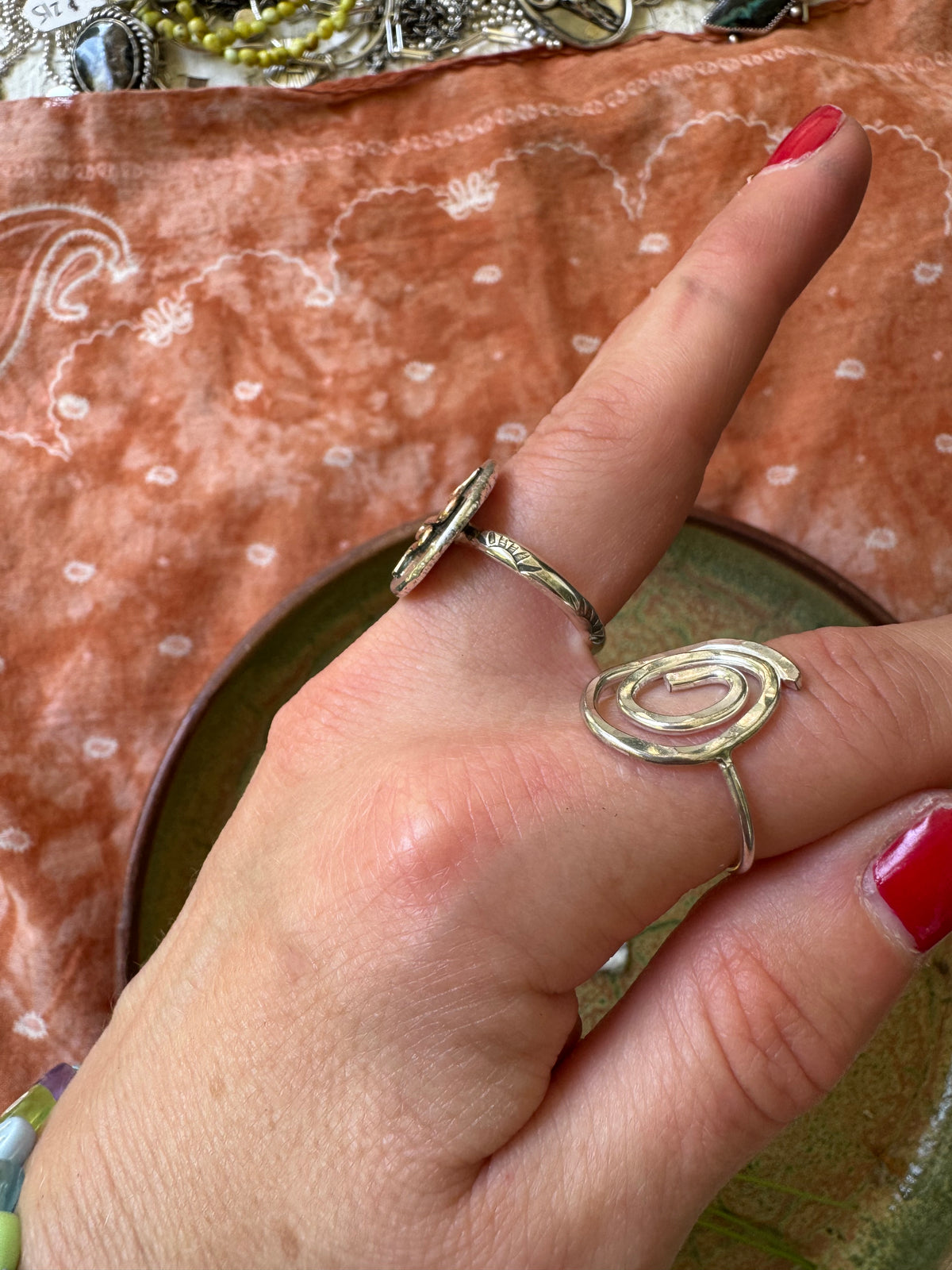 Desert Snake Ring - Size 8 3/4