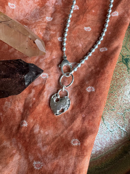 Scrappy Heart Pendant