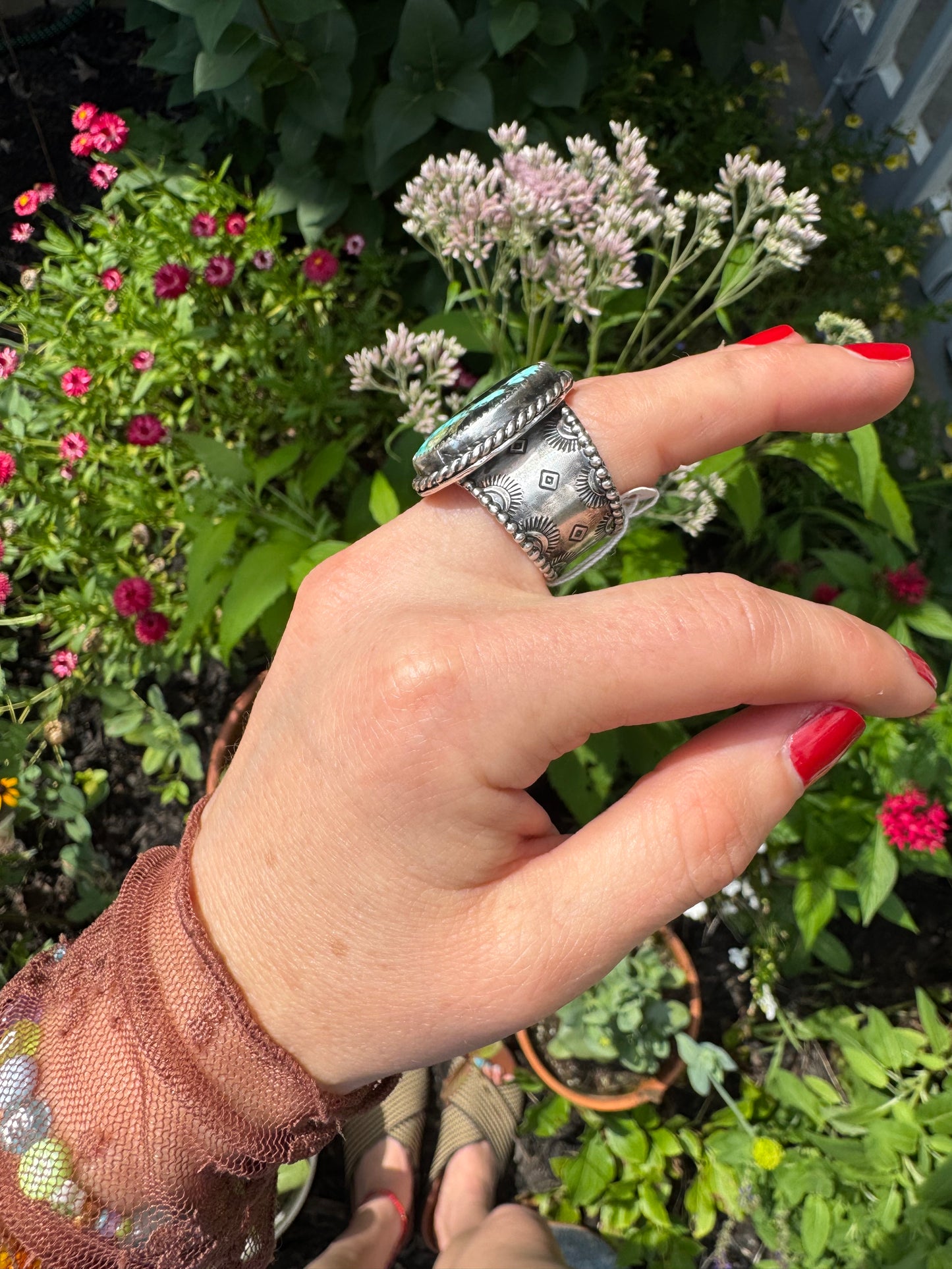 Black Jack Turquoise "Ranger" Ring - Size 9
