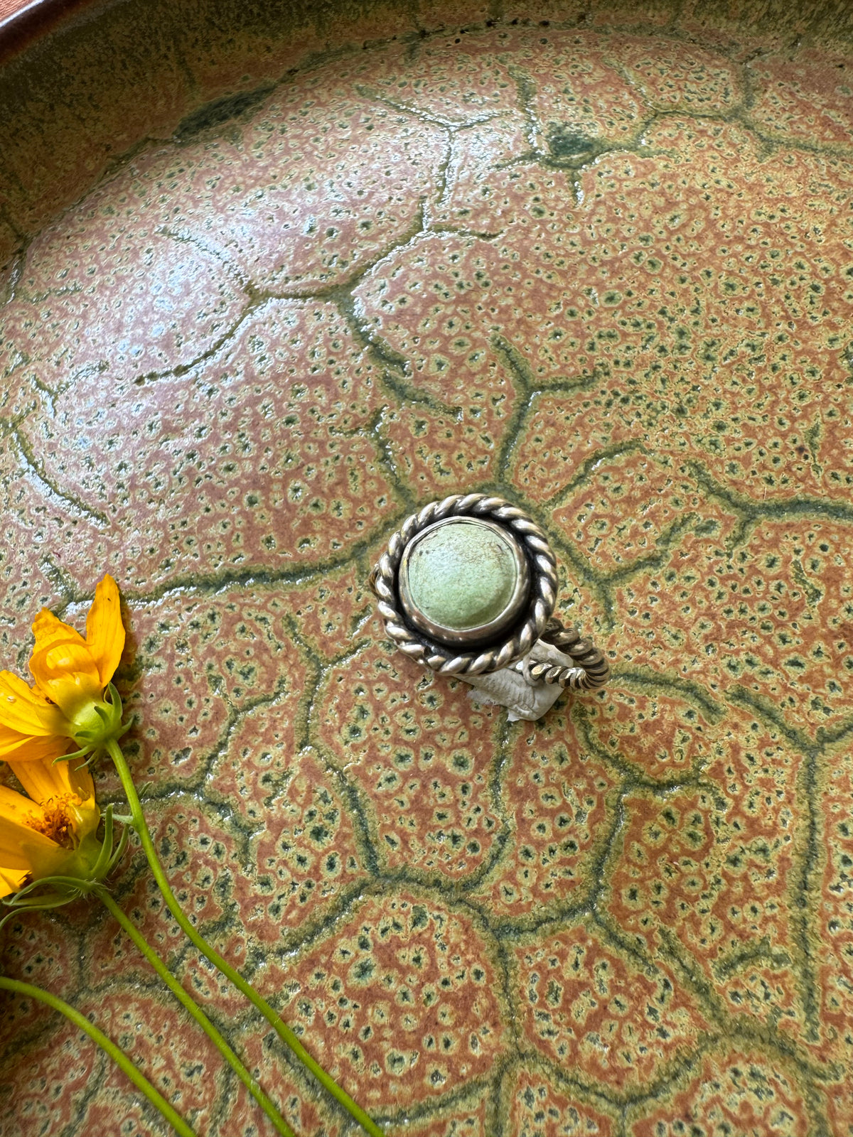 Carico Lake Turquoise Ring - Size 8 1/4
