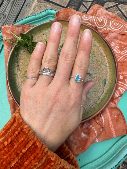 Opal Stacker Ring no. - Size 7 3/4