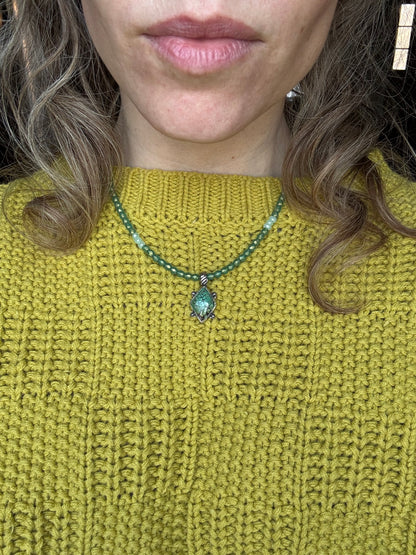 Bamboo Turquoise Pendant