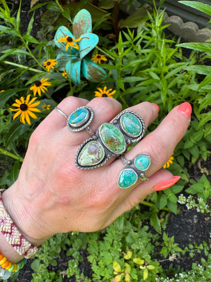 Sonoran Rose Turquoise Ring - Size 5
