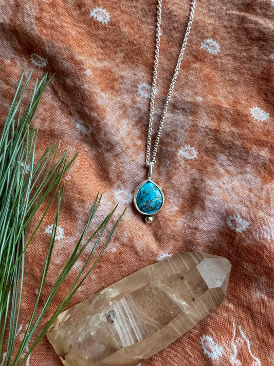 Turquoise Dainty Drop - no.6
