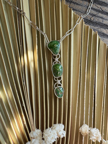 Verde Valley "Waterfall" Statement Necklace