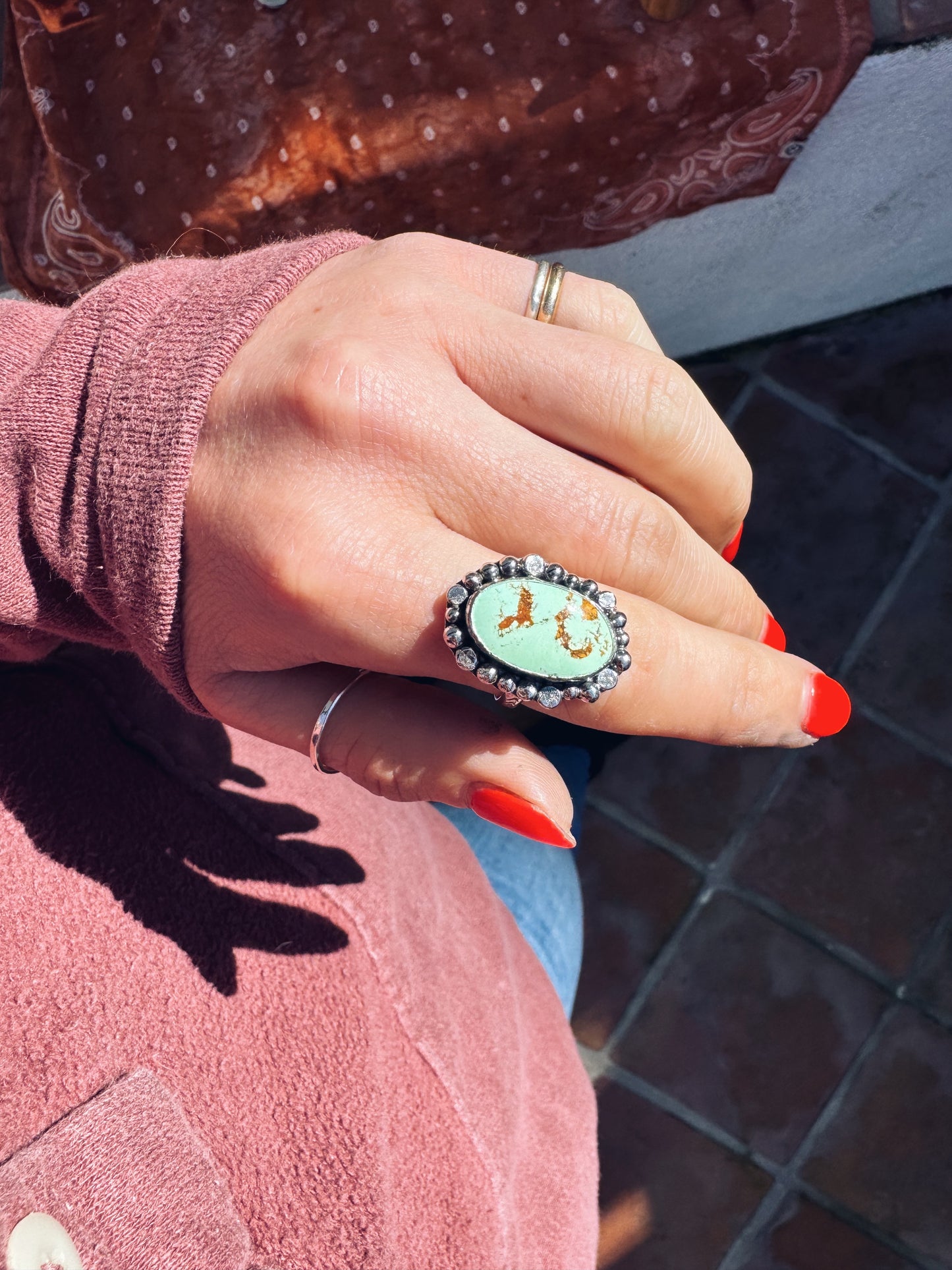 Turquoise "Lassen" Ring - Size 6 1/2