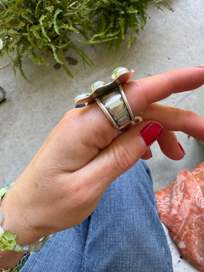 Butterfly "Dolly" Turquoise Ring - Size 7 1/2