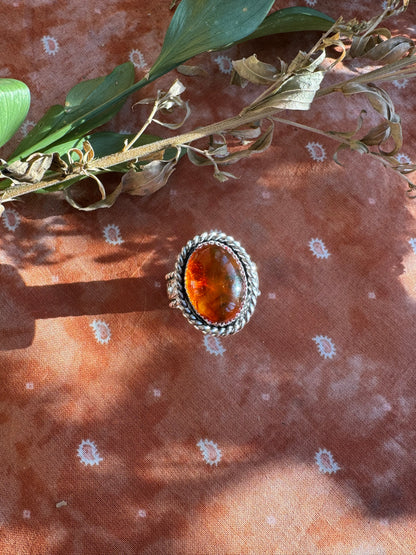 Amber "Yakima" Ring - Size 9 1/2