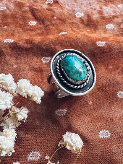 Evans Turquoise "Alder" ring - size 11