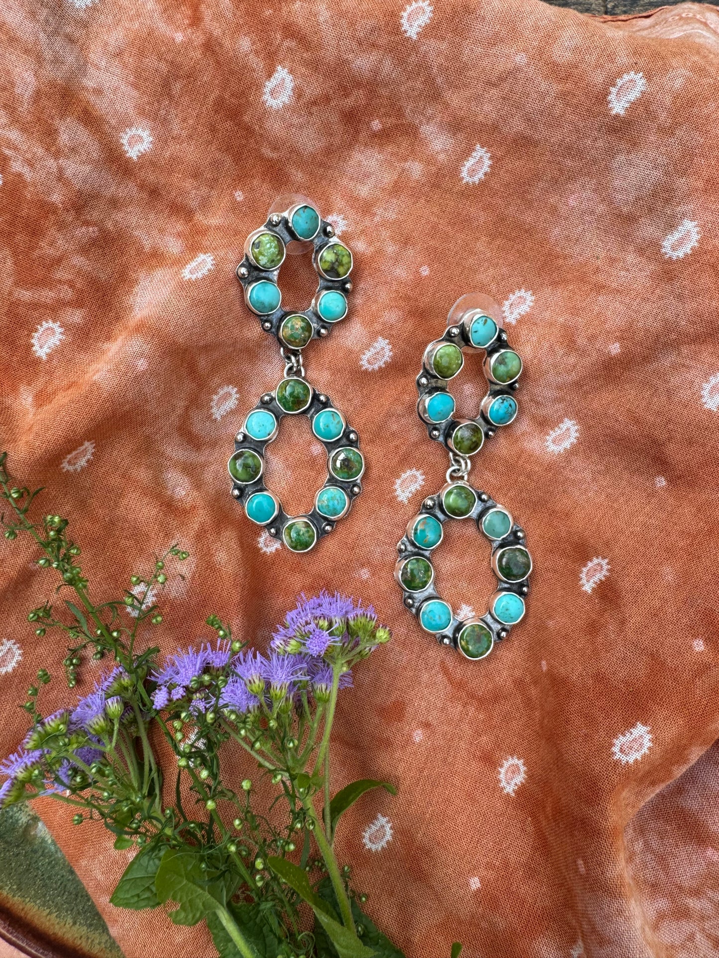 Chia Statement Earrings - 2 tier