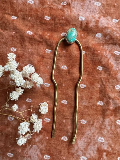Turquoise Hair Fork no. 3
