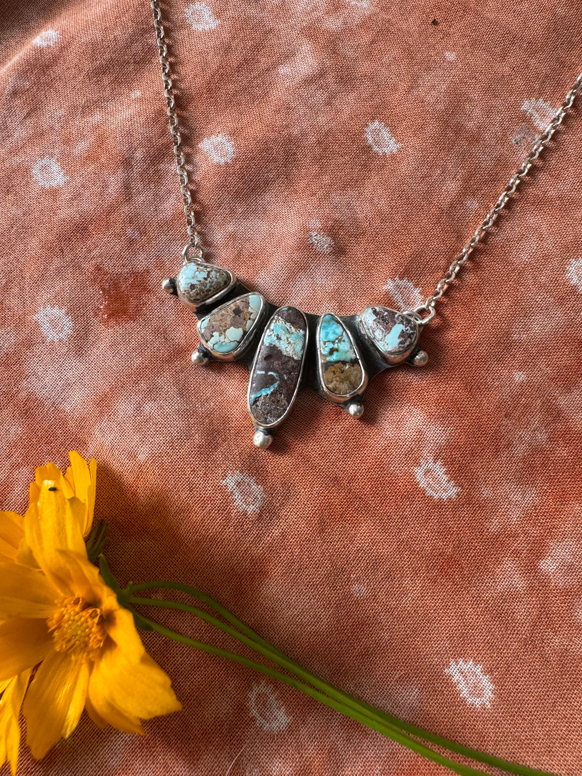 Dry Creek Turquoise Truckee Bib Necklace no. 1