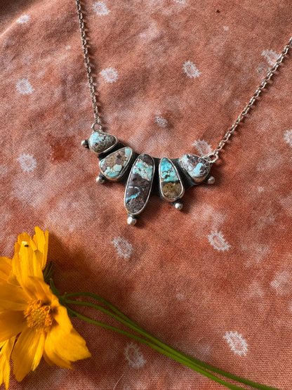 Dry Creek Turquoise Truckee Bib Necklace no. 1