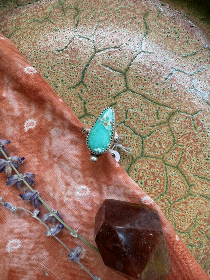 Carico Lake Turquoise Ring - Size 5 3/4