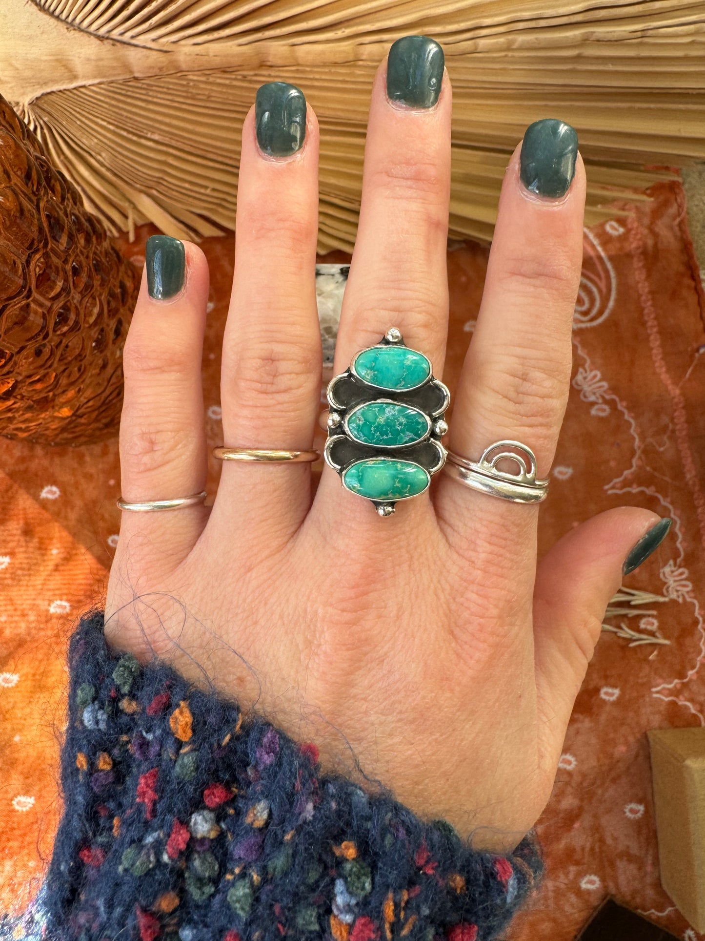 Valley Verde Turquoise Statement Ring - Size 6 3/4