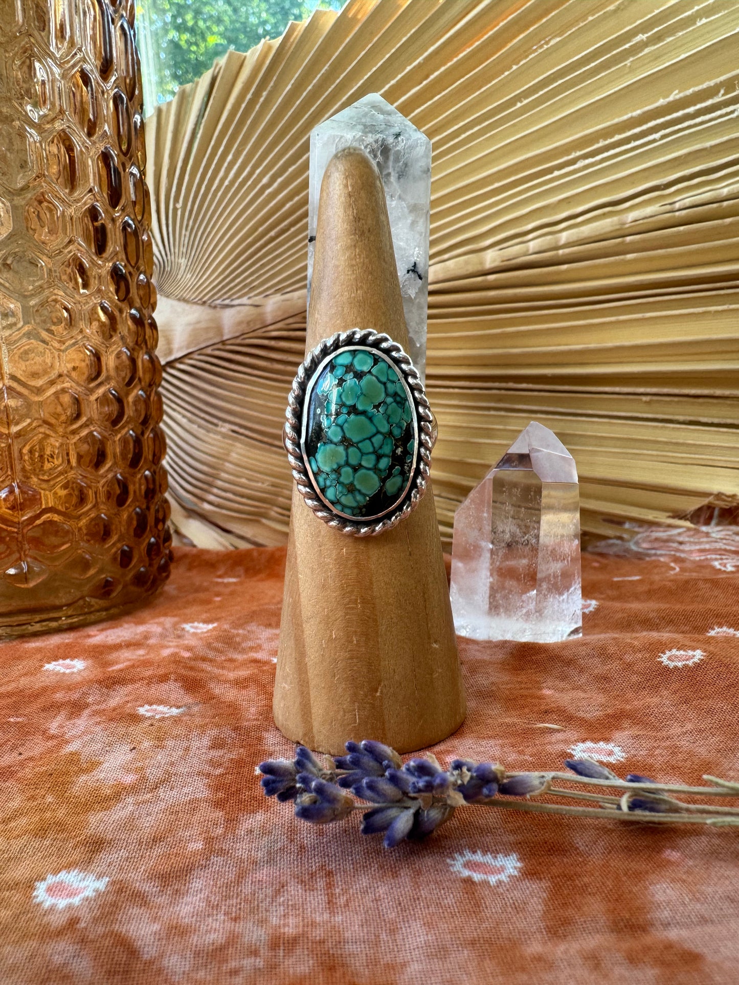 Treasure Mountain Turquoise Ring - Size 9
