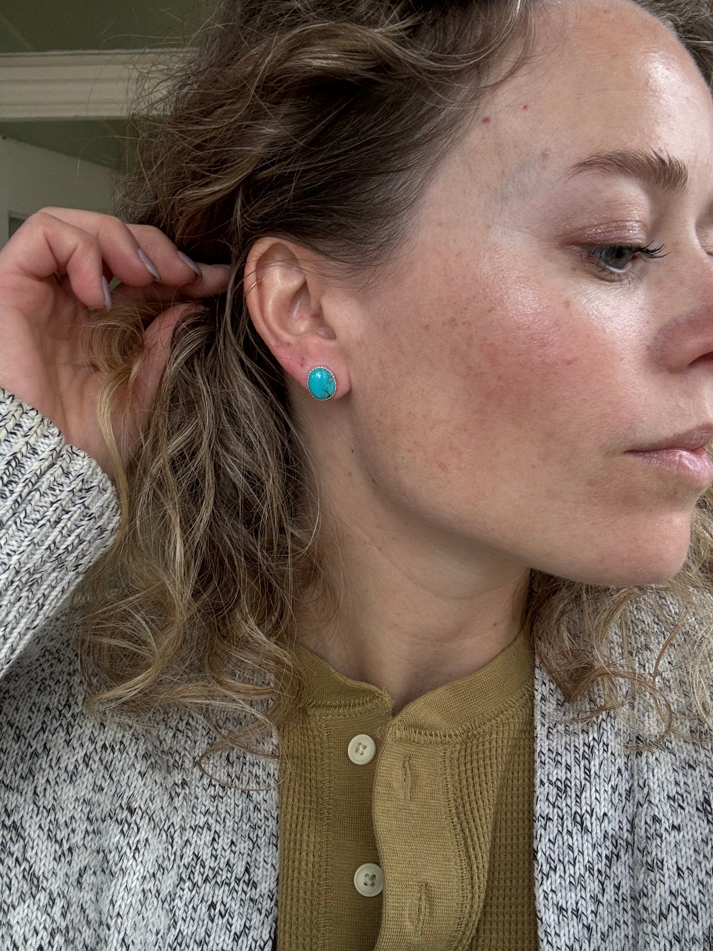 Sierra Bella Turquoise Stud Earrings