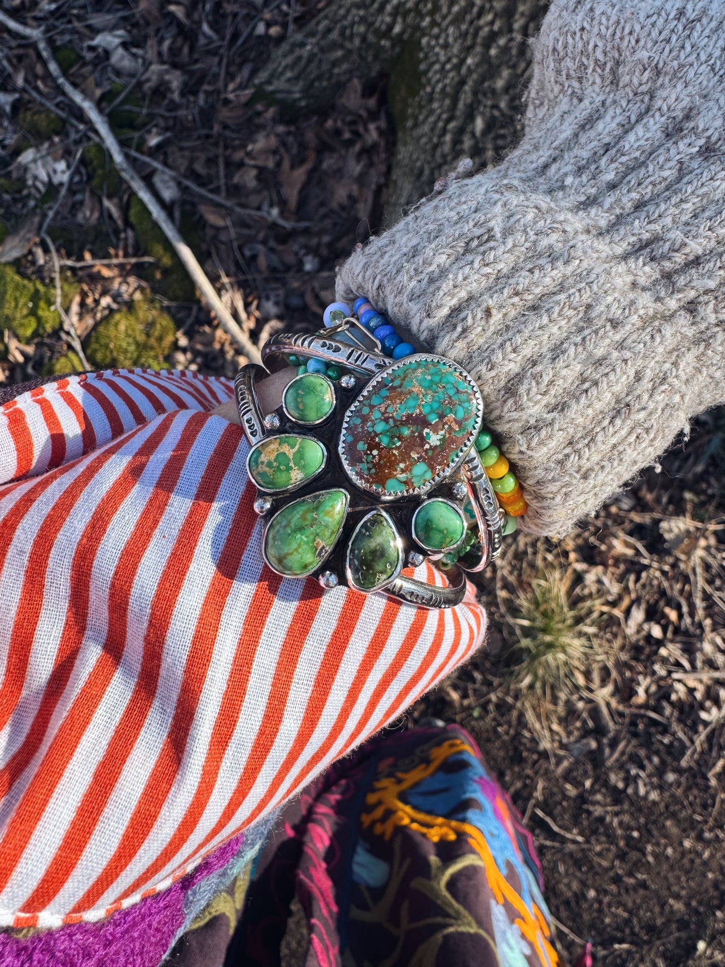 Sierra Nevada Turquoise statement cuff - size Medium