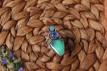 Triple ring with Opal - size 7 1/2