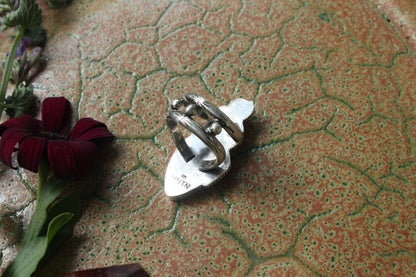 Triple ring with Opal - size 7 1/2