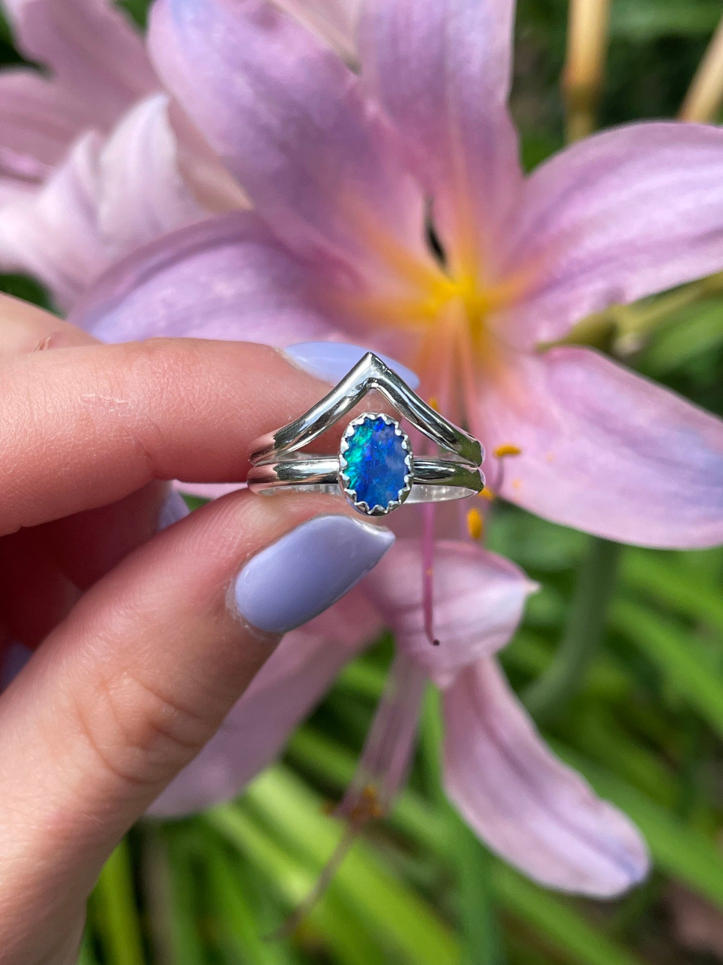 Opal Peak Ring - Size 5 1/2