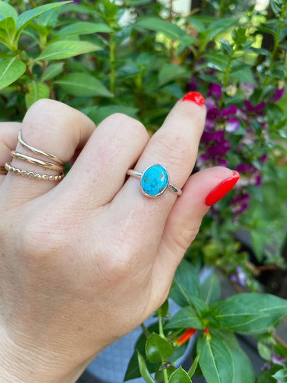 Kingman Turquoise Ring - Size 8