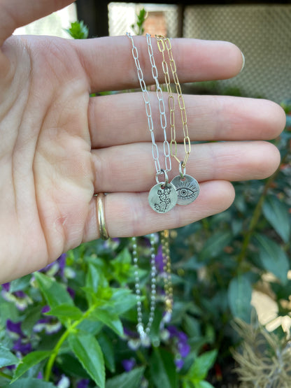 Dainty "Blaze" Necklace - Paperclip Style Chain
