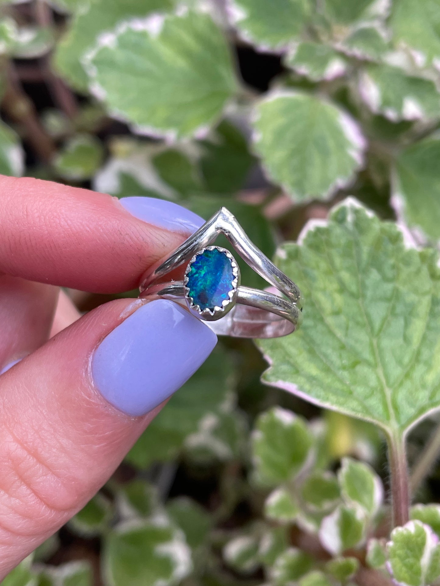 Opal Peak Ring - Size 8 1/4