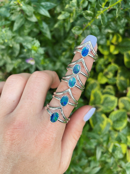 Opal Peak Ring - Size 7