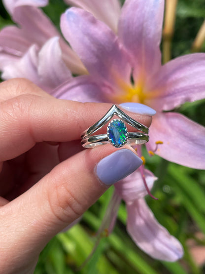 Opal Peak Ring - Size 5 3/4