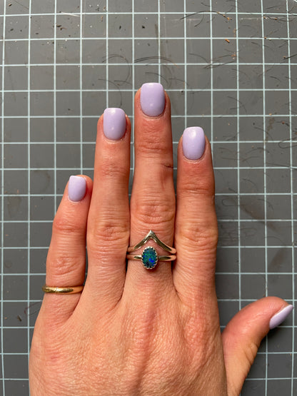 Opal Peak Ring - Size 8 1/4