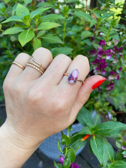 Dahlia Turquoise Ring - Size 8 3/4