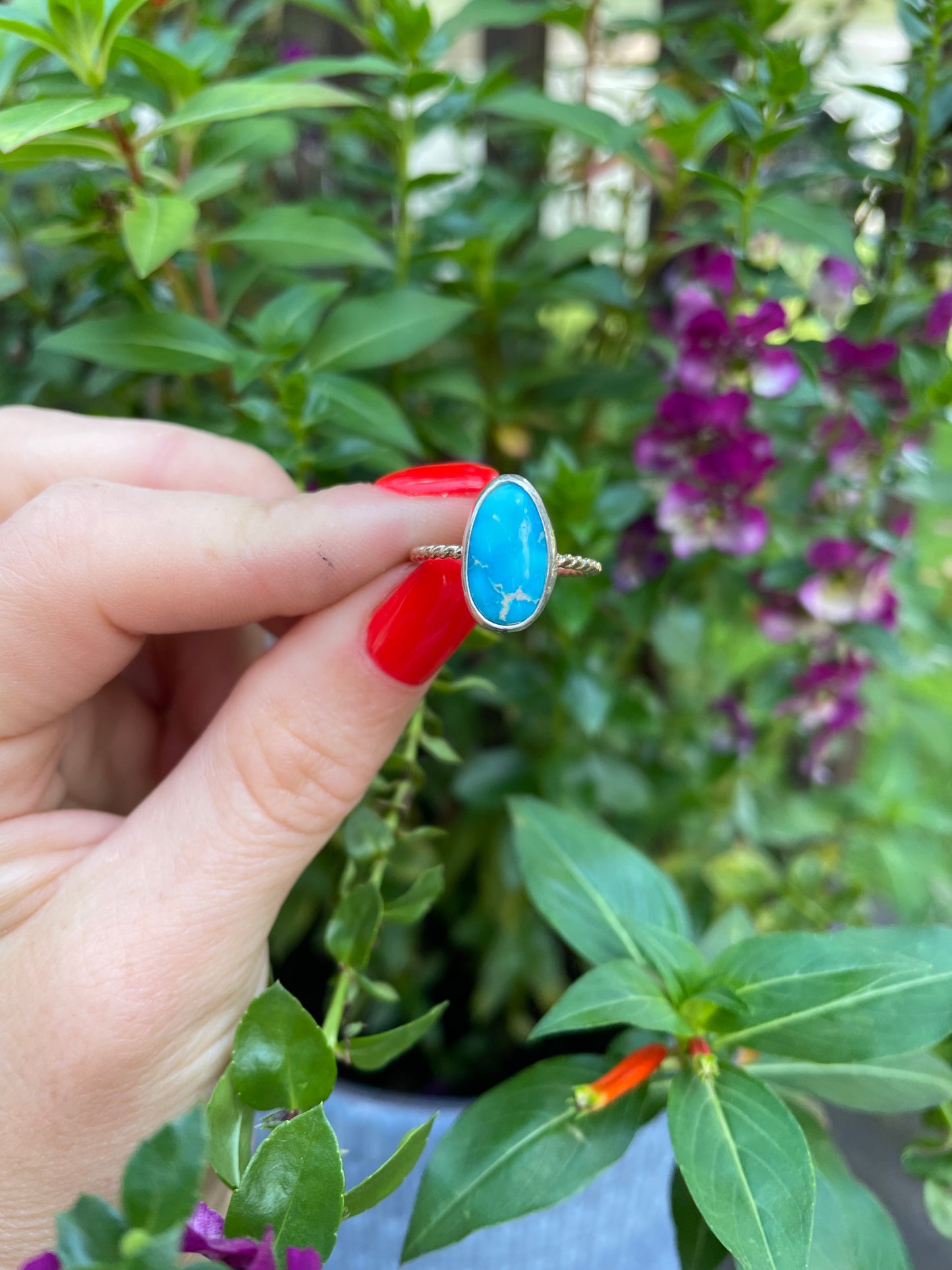 Blue Ridge Turquoise Ring - Size 5 1/2