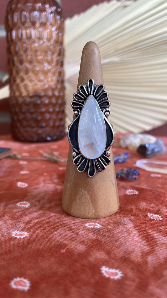 Moonstone "Queen of the Desert" Ring - Size 10
