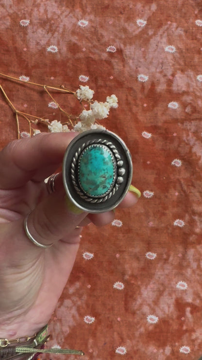 Evans Turquoise "Alder" ring - size 11