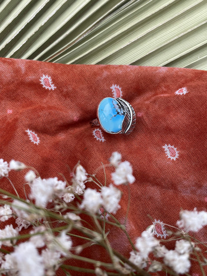 Golden Hills Turquoise Ring - Size 5 1/2