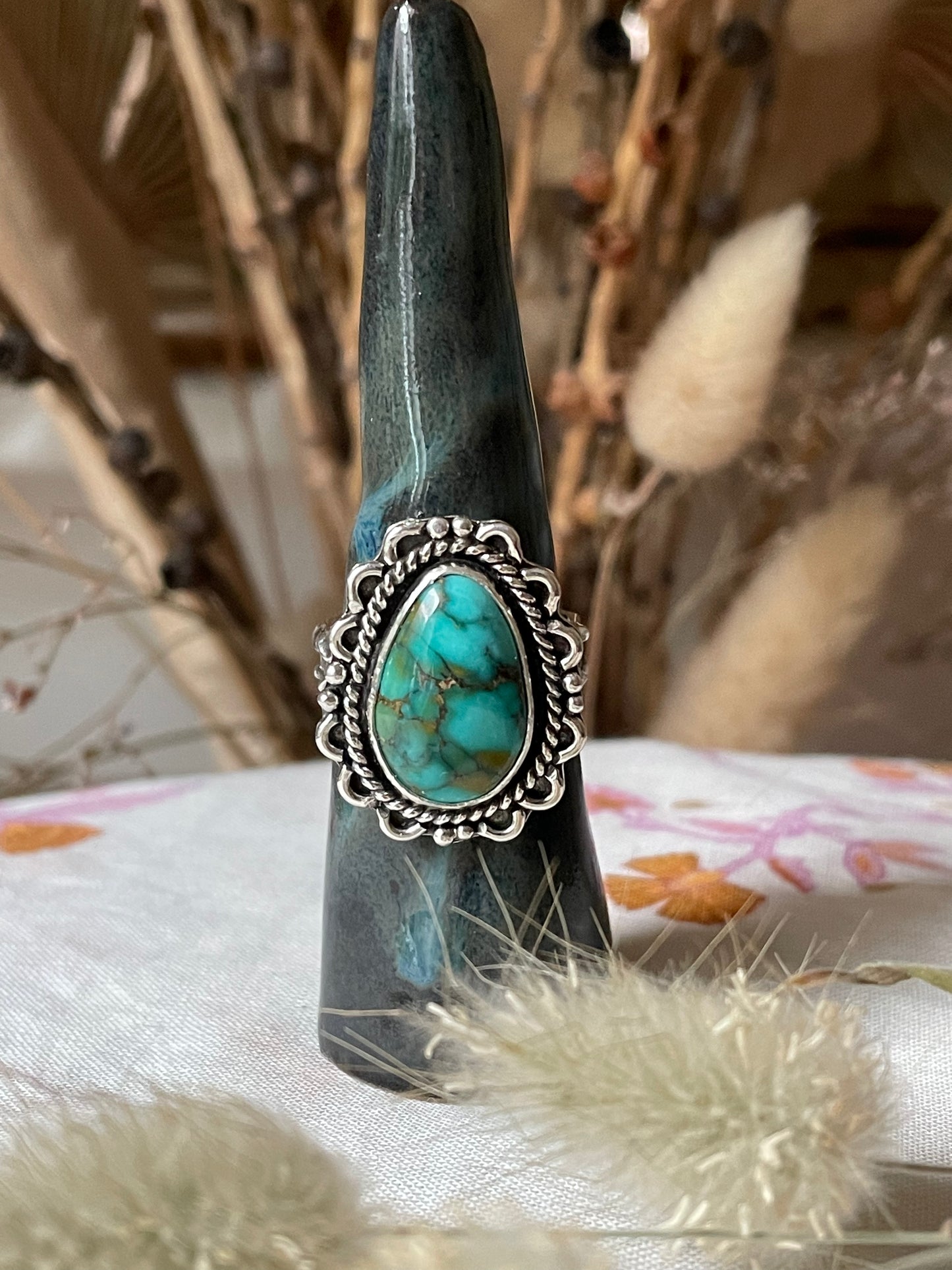 Lone Mountain Turquoise "Agua Dulce" - size 6 1/4