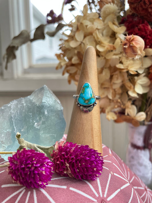 Sonoran Mountain Turquoise Ring - size 8