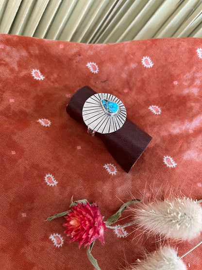 Kingman Turquoise “Mojave” Ring - Size 6 3/4