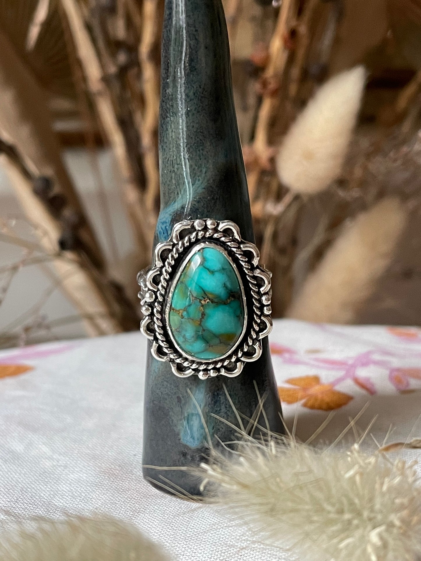 Lone Mountain Turquoise "Agua Dulce" - size 6 1/4