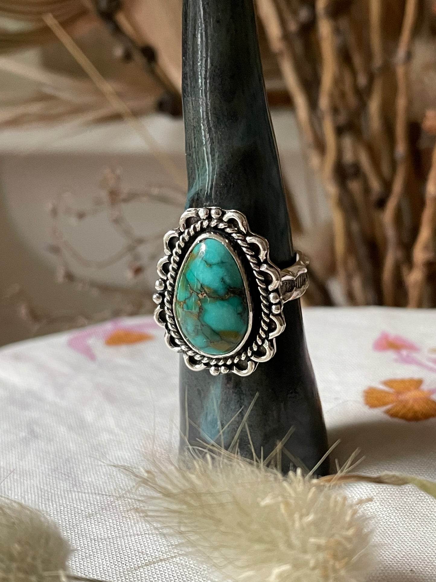 Lone Mountain Turquoise "Agua Dulce" - size 6 1/4